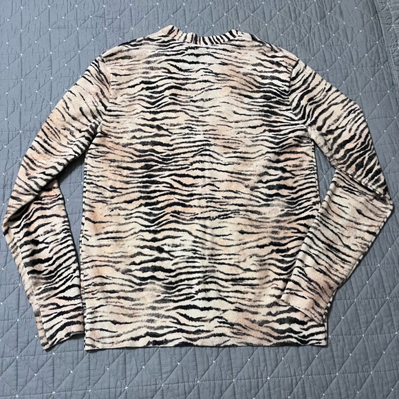 Sies Marjan - Otto Tiger-Print Chenille
Cardigan - Neutrals - Picture 5 of 5